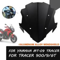 ราคา Windshield Wind Deflector For YAMAHA MT09 MT-09 TRACER 9GT 900GT TRACER 900 9 GT Windscreen Fairing (52452885516)