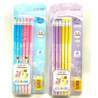 ราคา ดินสอ ดินสอไม้ 12 แท่ง ลายการ์ตูน+กบเหลาดินสอ ถูกทุกช็อต.com (5940650221)