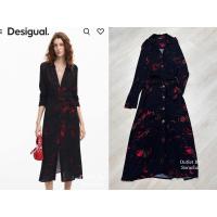 ราคา Desigual Maxi Dress เดรสยาวสีดำ ลายกราฟฟิค ผ้ายืด แต่งเชือกผูกเอว งานสวยมาก (28462508451)