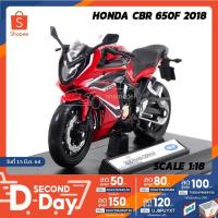ราคา โมเดลรถบิ๊กไบค์ HONDA CBR 650F 2018 สีแดงดำ (Scale 1:18) โมเดล CBR 650F จำลองเหมือนจริง พร้อมฐานตั้งโชว์ (7457144316)