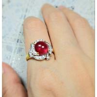 ราคา แหวนทับทิมแท้ เนื้อแก้วสีแดงสด ❤ส่งฟรีจ้า❤ (6856553761)