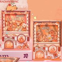 ราคา Radiantsync Gashapon Mahines Notebook, สีหน้าด้านในสั่น Capybara Notebook, น่ารักผ่อนคลาย Kawaii การ์ตูน Small Notepad Office (29177872177)