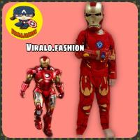 ราคา เสื้อผ้าเด็กผู้ชายไอรอนแมนพร้อมโบนัสหน้ากากและแขน/ชุดไอรอนแมนพร้อมหมวกถุงมือทานอส/วิราโล.แฟชั่น (56654856486)