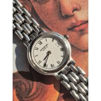 ราคา Raymond Weil นาฬิกาวินเทจสวิส เลดี้ไซส์ ขนาด 26 mm สายสแตนเลส ข้อมือ 17cm. (55155286878)
