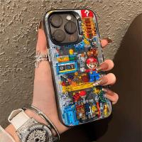 ราคา เคสไอโฟน เลโก้มาริโอกรณีโทรศัพท์ซิลิโคนคุณภาพสูง For iPhone 16 15 14 13 12 11Promax XSMAX XS XR X 7P 8Plus เคส กันกระแทก (42768903224)
