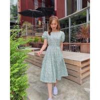 ราคา เดรสยาว สีฟ้าน้ำทะเล (5647057173)