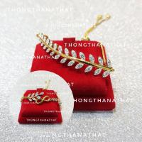 ราคา สายรูด ใบมะกอก + อินฟินิตี้ **ปรับไซส์ได้** เสริมการงาน การเรียน ความรัก ใบมะกอก กำไลใบมะกอก infinity กำไล วาเลนไทน์ (11598911216)