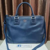 ราคา Tory​ Burch​ ของแท้ หนังSaffiano​ สีกรม สายยาวสายแทน (2276403177)