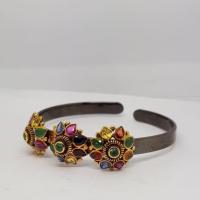 ราคา กำไลเงินแท้คละพลอย กำไลนพเก้า ตัวเรือนเงินชุบทอง ขนาดข้อมือสั่งได้ทุกไซส์ (7837979122)