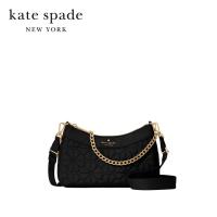 ราคา Kate Spade New York กระเป๋าสะพายข้างรุ่น Spade Flower Quilted Fabric Convertible Crossbody KK077 001 สีดำ (43326217654)