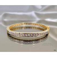 ราคา กำไลข้อมือเพชร cz งานฝังเพชรครึ่งวง งานทอง5ไมครอน เพชรสวยใสวิ้ง (7502606274)