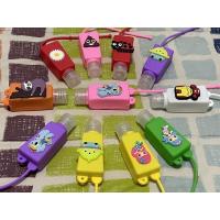 ราคา ขวดใส่เจลแอลกอฮอล์พกพาขวดเจลล้างมือพร้อมสายห้อยกระเป๋าพกพา ‼️ลายการ์ตูนน่ารักคณะลาย‼️ พร้อมส่ง (14859753782)