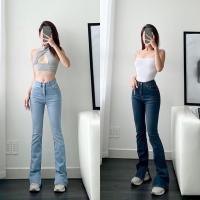 ราคา กางเกงขาบานยาวแหวกข้าง (28667216287)