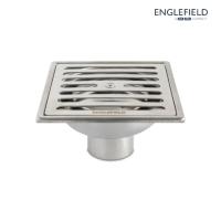 ราคา ENGLEFIELD Stainless steel floor drain - square 4" ตะแกรงกันกลิ่นสแตนเลสแบบเหลี่ยม 4 นิ้ว K-76978X-CP (2537806380)