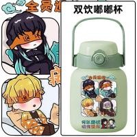 ราคา Demon Slayer Tanjiro Tokito Muichiro ผีเสื้อนินจาอะนิเมะ 316 สแตนเลสคู่ดื่มฟางถ้วยถ้วยน้ํา yw20251114 (55001358766)