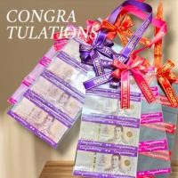 ราคา ซองใส่ธนบัตร ซองสำเร็จรูป ทำจาก ถุงแก้วใส OPP พิมพ์ลาย Congratulations สินค้าพร้อมส่งจากไทย (2406618163)