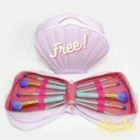 ราคา เซตแปรงแต่งหน้าแบบพกพา Shells shape cosmetic bag เป็นอุปกรณ์แต่งหน้า เซต 10ชิ้น(สีชมพู) (4658916283)