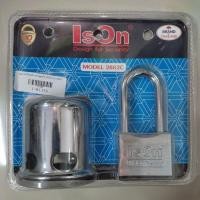 ราคา ฝาครอบลูกบิดพร้อมกุญแจล็อค ฝาครอบลูกบิดประตู กุญแจล็อคลูกบิดประตู ISON no.2882c (10217266589)