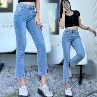 ราคา กางเกงขาม้า【มีไซส์ S-XL】กางเกงยีนส์ขาม้าเอวสูง กางเกงยีนส์รัดรูปทรงสวย ยีนส์ยืด พร้อมส่งจากไทย (26017828549)