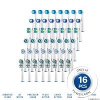 ราคา หัวแปรงสีฟัน แบบเปลี่ยน สําหรับ oral b Braun for oral b heads sensitive for Braun vigor DB4510 /4000 Pro3000 16 ชิ้น (23142950540)