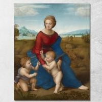 ราคา Madonna In The Meadow Raphael, rph16 ภาพพิมพ์บนผ้าใบแคนวาส (25344568397)
