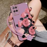ราคา เคสสําหรับ OPPO A54 Electroplated anti drop TPU เคสโทรศัพท์ซิลิโคนความงามลายดอกกุหลาบฟรีเชือกแขวนประณีต (41716471684)