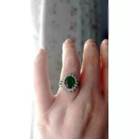 ราคา แหวนมรกต พลอยแท้ ล้อมไวท์โทปาส ตัวเรือน เงินแท้ ชุบทองคำขาว 24k ราคาพิเศษ (27554149045)