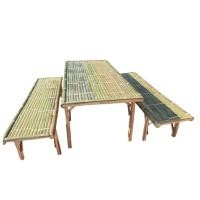 ราคา ชุดโต๊ะไม้ไผ่ใหญ่ ขาไม้ยูคา ขนาดโต๊ะกว้าง 70 ซม. ยาว160ซม. สูง70 ซม. (52004706387)