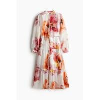 ราคา H&M(เอชแอนด์เอ็ม) เดรสผ้าย่นทรงโอเวอร์ไซส์ ผู้หญิง 1219083_4 (28730620714)