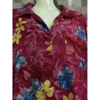 ราคา Simply Basic แบรนด์เนม USA size XL เดรสเชิ้ตชมพูลายดอก ผ้าโพลีเอสเตอร์ / ซาติน 100% (10803582755)