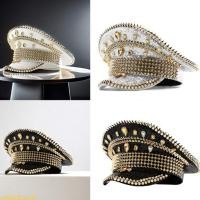 ราคา หมวกกัปตันวันหยุดเวลา หมวกกะลาสีคริสตัลแวววาวส่องแสงสําหรับคาร์นิวัลคลับ (56653155132)