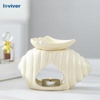 ราคา [Loviver] เตาน้ํามันหอมระเหย Conch ตู้คริสต์มาส Farmhouse Tealight เชิงเทียน (29288301445)