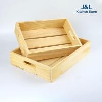 ราคา ลังไม้ กล่องไม้ ถาดไม้ ถาดไม้ DIY มีหูจับ (10407070333)
