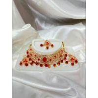 ราคา ชุดสร้อยคอต่างหูและหน้าผากอินเดีย (43363567446)