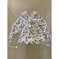 ราคา จั้มสูทขาสั้นสีขาวลายดอกผ้าชีฟองงานป้าย (4559026144)