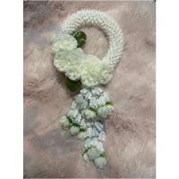 ราคา พวงมาลัยดอกมะลิดอกไม้ทำจากผ้า พวงมาลัยวันแม่ พวงมาลัยวันพ่อ พวงมาลัยไหว้พระ ทำบุญหรือจัดคู่ชุดสังฆทาน (24769675402)