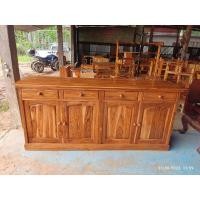 ราคา ตู้วางของ เคาน์เตอร์ไม้สัก100%((ส่งฟรียกเว้นภาคใต้มีค่าจัดส่ง)) (18691598588)