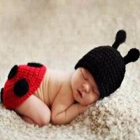 ราคา ชุดถ่ายภาพทารกแรกเกิดพร้อมหมวก Ladybug (47102855170)