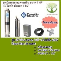 ราคา Franklinปั๊มบาดาลขนาด1แรง14ใบพัดรุ่นST1014ระบบไฟ220V (20515346270)