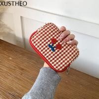 ราคา ซูธโอ กระเป๋าแต่งหน้าลายสก๊อต,ผ้าฝ้ายผ้าเชอร์รี่กระเป๋าเครื่องสําอาง,แฟชั่นมัลติฟังก์ชั่ความจุขนาดใหญ่กระเป๋าเครื่องแป้งจัด (44128495314)