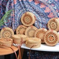 ราคา [ส่งฟรีไม่ต้องใช้โค้ด] กระเป๋าหวายแท้ หิ้วเองจากบาหลี (2956952830)