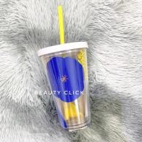 ราคา แก้ว Starbucks Blue Popies with Stopper Cold Cup 16oz. (4439422645)