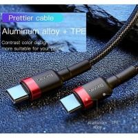ราคา สายชาร์จ ถูก/แท้Baseus สายชาร์จ USB-C PD 60W 100W QC3.0 สายถัก ชาร์จเร็ว Type-C to Type-C (24733312435)