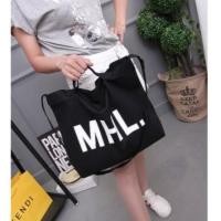 ราคา กระเป๋าผ้าลาย MHL สีดำ (118099105)