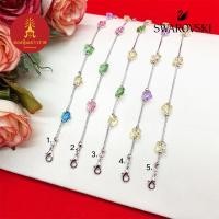ราคา สร้อยข้อมือคริสตัลสวารอฟสกี้ ความยาว 7 นิ้ว (19368875744)