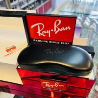 ราคา ของแท้ กล่องใส่แว่นสายตา RAYBAN Case - BLACK มีสองขนาดให้เลือก (43411948597)