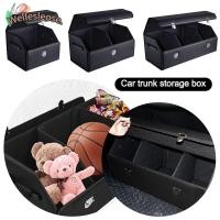 ราคา WELLE กล่องเก็บของในรถยนต์, พับได้พร้อมล็อค Car Trunk Storage Vehicle Organizer, ทนทานอเนกประสงค์ PU หนัง Car Boot Organiser (29089413668)