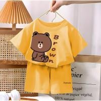 ราคา ชุดสูทเด็กขนาด4-10ไทยสีน้ําตาล3/4เสื้อยืดชายหญิงทุกวันกางเกงขาสั้นขนาดใหญ่เสื้อผ้าเด็กชุดเดียวเด็กใหญ่ เอ็กซ์เค (42427439770)