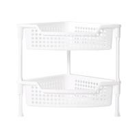 ราคา KASSA HOME ชั้นวางพลาสติก 2 ชั้น แบบเข้ามุม Circle รุ่น API-10302-2 ขนาด 41.3 x 27 x 36.5 ซม. สีขาว (28454493448)