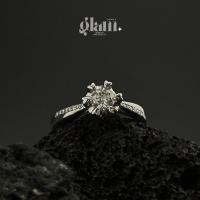 ราคา S2-3 *ส่งจากไทยภายใน 3 วัน* แหวนชูเพชร Moissanite (โมอีส) เตยหัวใจ 0.5 กะรัต (26556114165)